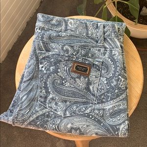 Michael Kors Blue Paisley Jeans